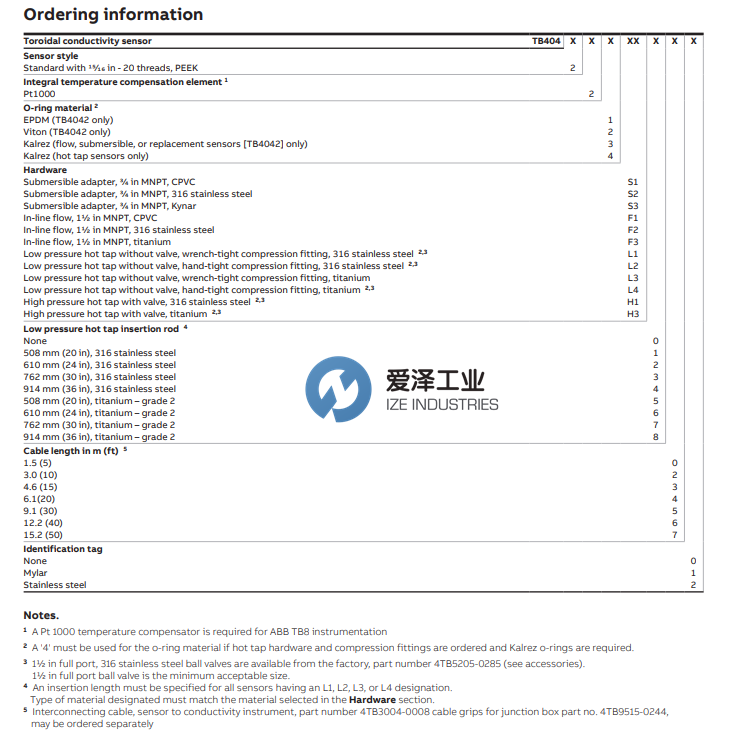 ABB PH电极TB404系列 爱泽工业 izeindustries.png