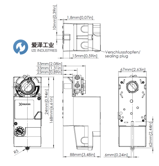 GRUNER旋转执行器328CS-024-05B 爱泽工业 izeindustries.png