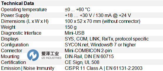Hilscher網(wǎng)關NT100-RE-DP 愛澤工業(yè) ize-industries.png.png
