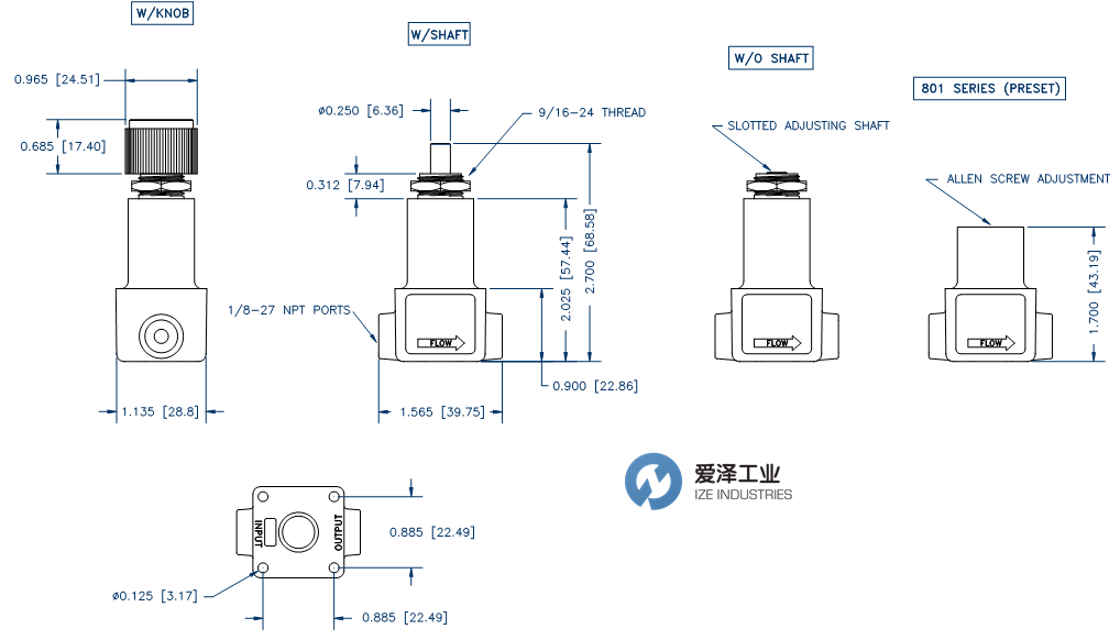 AIRTROL压力调节器R-801-30 爱泽工业 izeindustries（2）.png