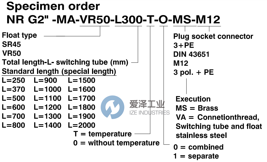 GOLDAMMER液位计NRG2”-MA-SR45-L1000-T-0-MS-DIN43651 爱泽工业 ize-industries (2).png